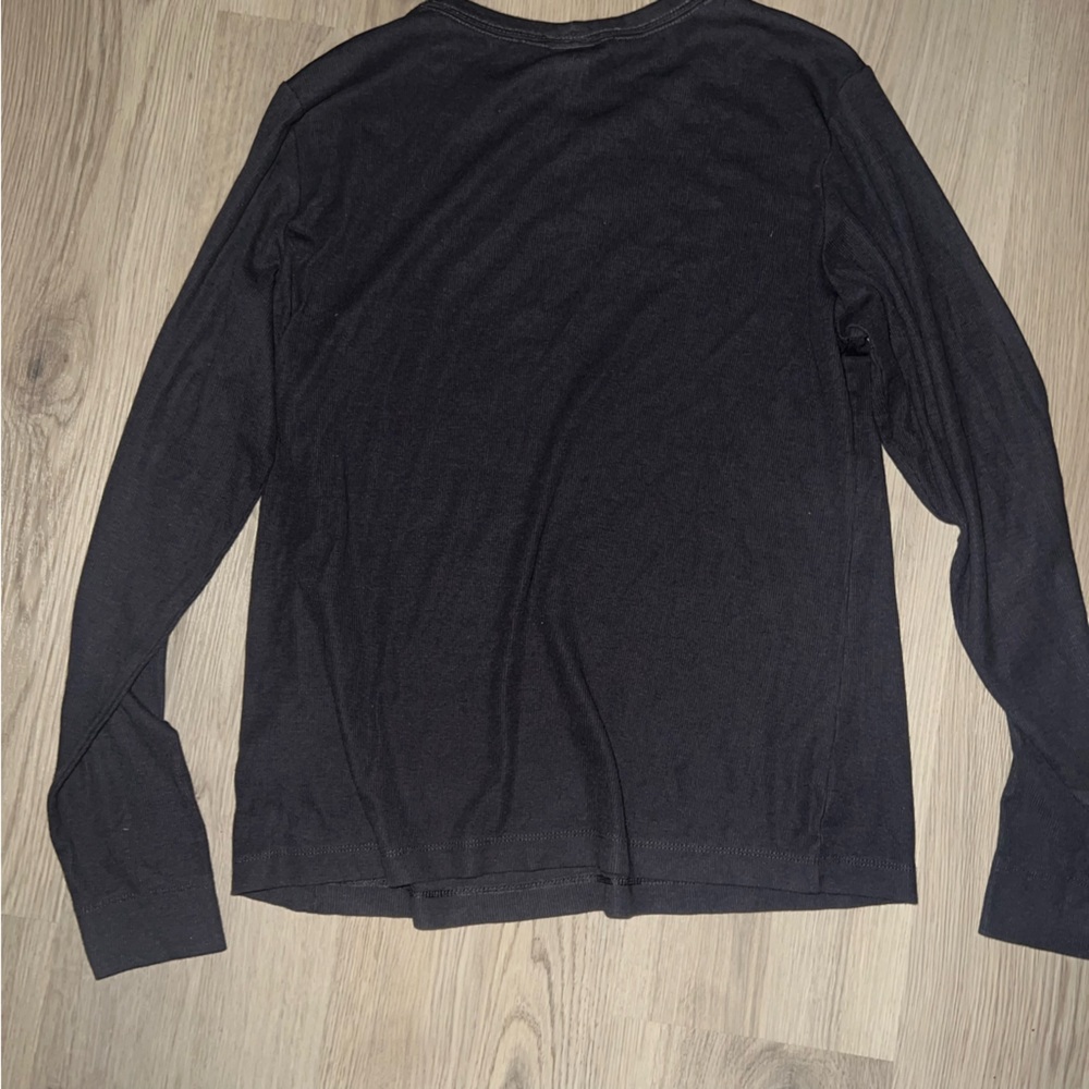 H&M Dark Gray Long Sleeve Tee Shirt XL Cotton Modal Blend - Picture 12 of 14